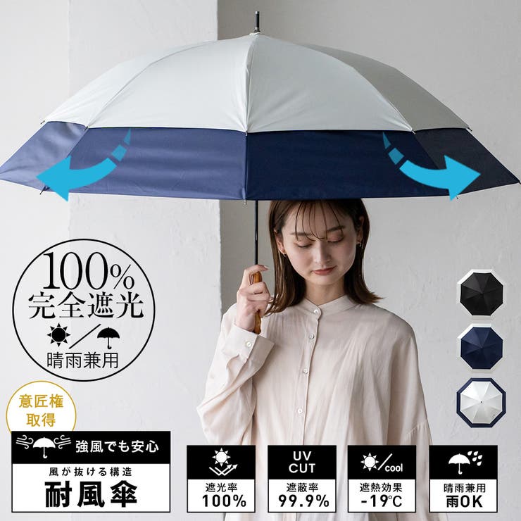 パリコレクション 晴雨兼用トランスフォーム傘（耐風傘）[品番：VI000001318 小物