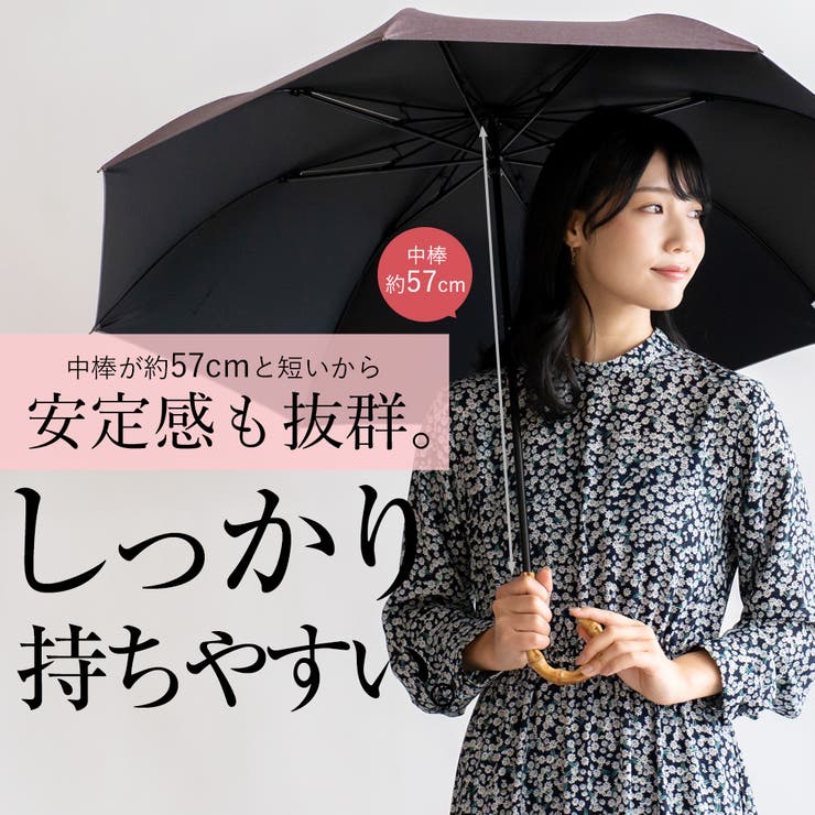 晴雨兼用ショートワイド傘（ダンガリープリント） | Vita Felice | 詳細画像8 