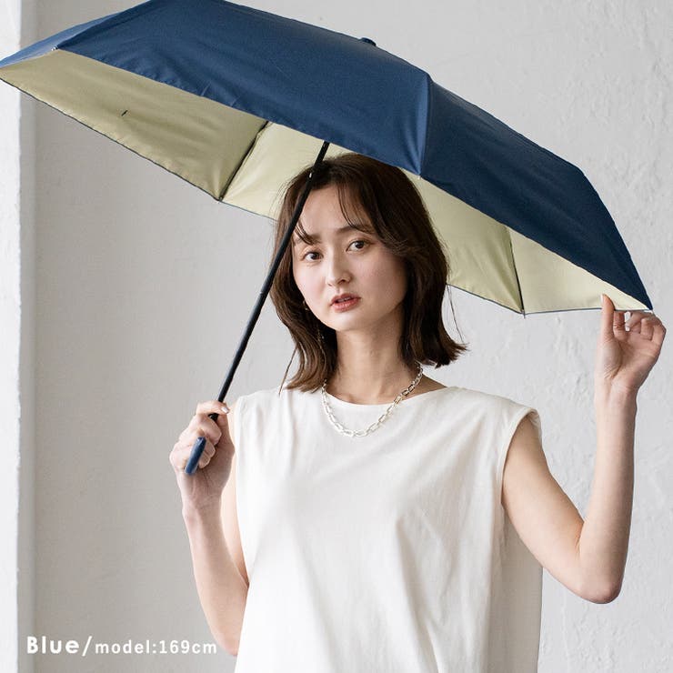 インナーカラー晴雨兼用ミニ折りたたみ傘(親骨50cm)[品番 インナーカラー晴雨兼用ミニ折りたたみ傘(親骨50cm)[品番