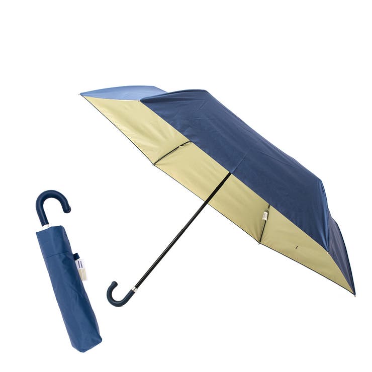 インナーカラー晴雨兼用ミニ折りたたみ傘（親骨50cm）[品番