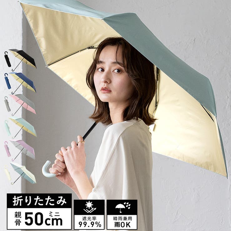 新品　Mila Schon 晴雨兼用傘　折りたたみ日傘　フリル ネイビー✖️ピンク 新品 Mila Schon 晴雨兼用傘 折りたたみ日傘 フリル ネイビー