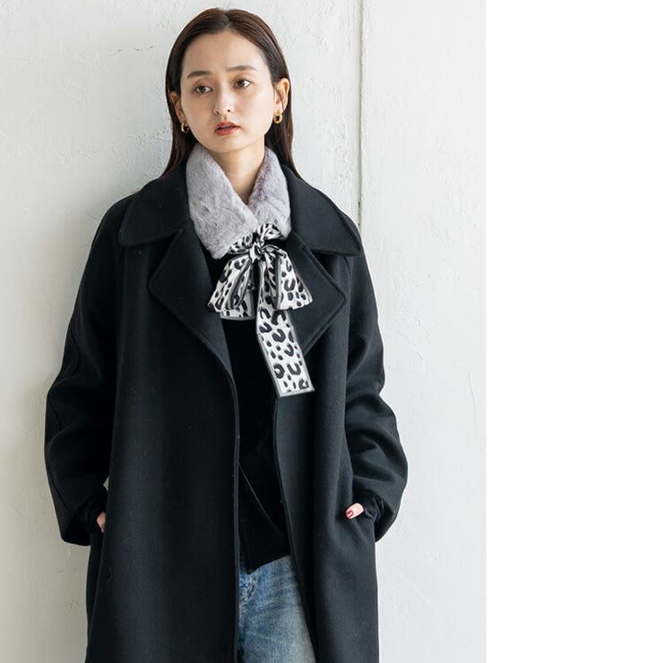 リボン付きフェイクファーティペット | Vita Felice | 詳細画像8 