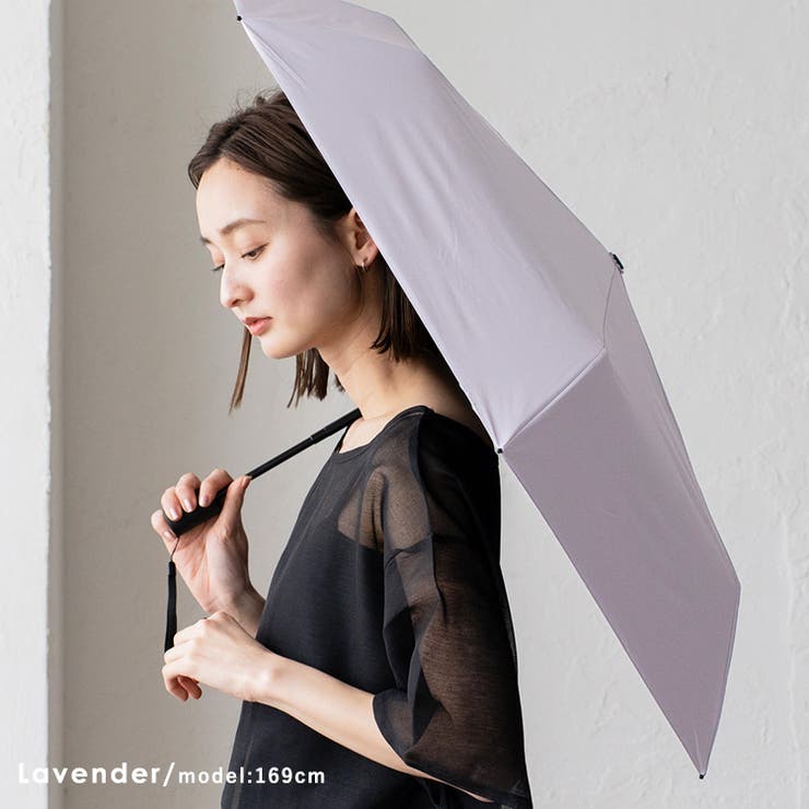 ラベンダー | 晴雨兼用折りたたみ日傘（安全自動開閉シャフト） | Vita Felice