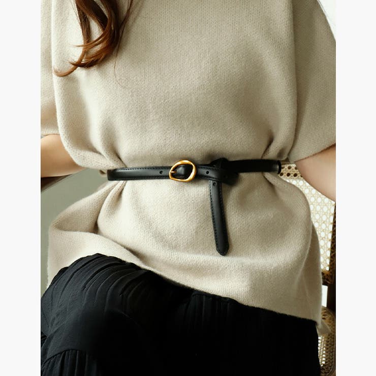 ニュアンスメタルバックル本革ベルト | Vita Felice | 詳細画像5 