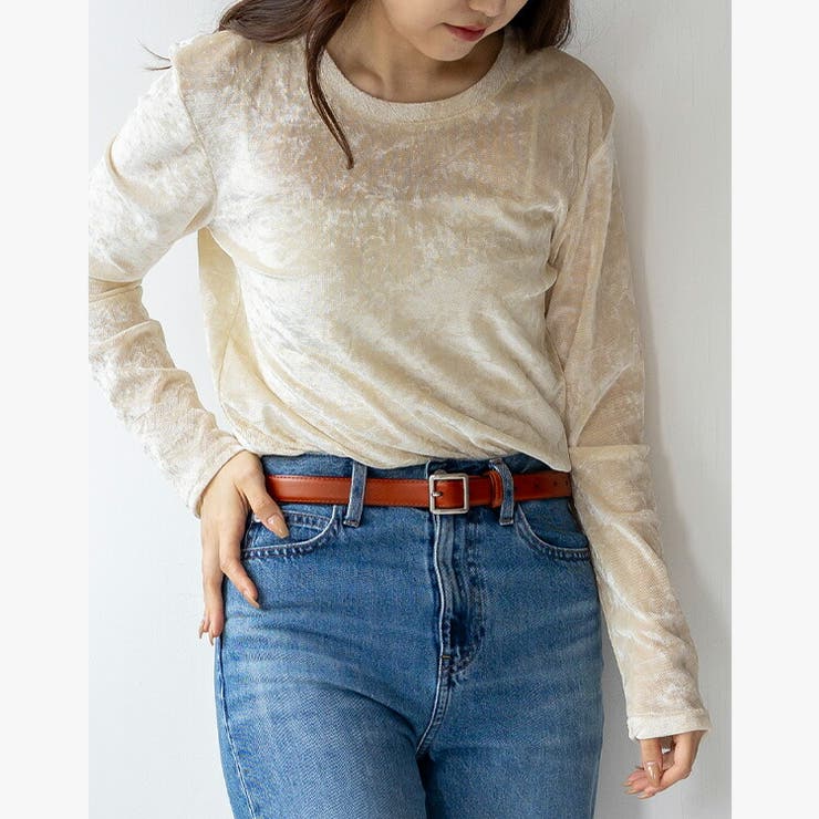 スクエアシルバーバックル本革ベルト | Vita Felice | 詳細画像7 