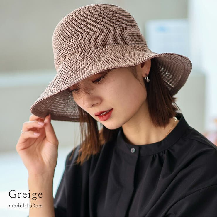 グレージュ | つば広サーモハット | Vita Felice