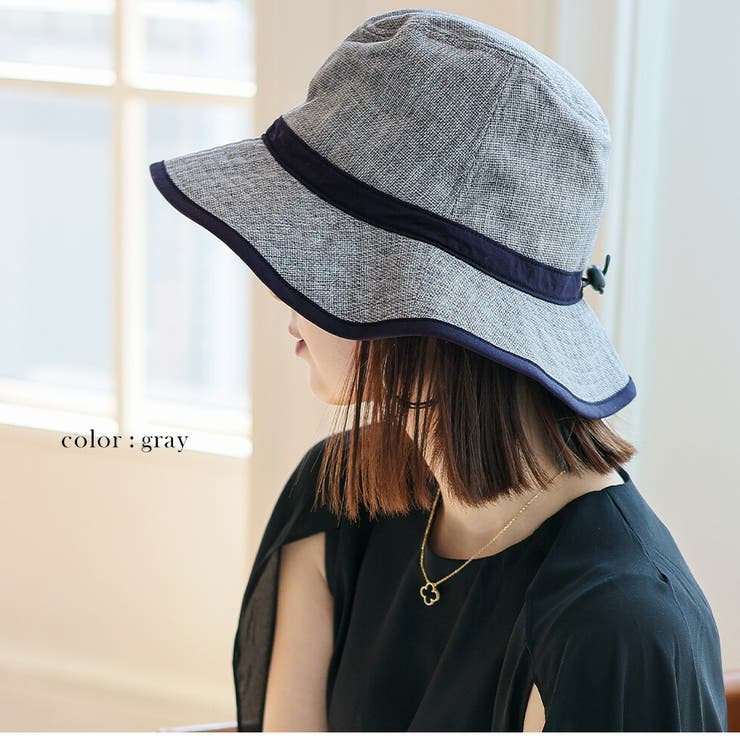 グレー | 【コカゲル/風が通るシリーズ】ナチュラルライクフェードラーハット | Vita Felice