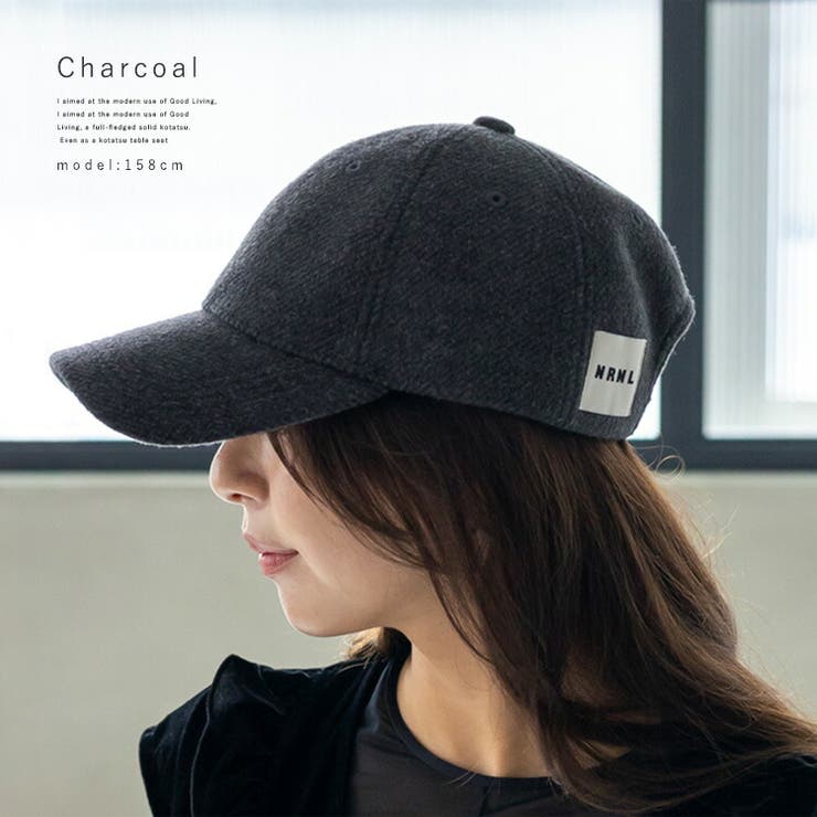 チャコール | ウール混ユニセックスキャップ | Vita Felice