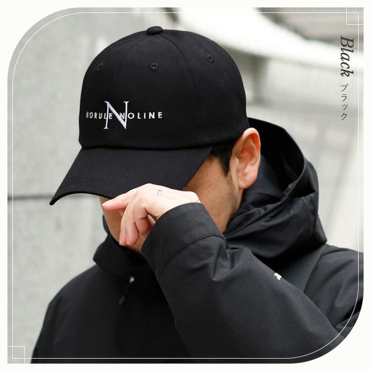ブラック | コットンツイルロゴキャップ（深め） | Vita Felice