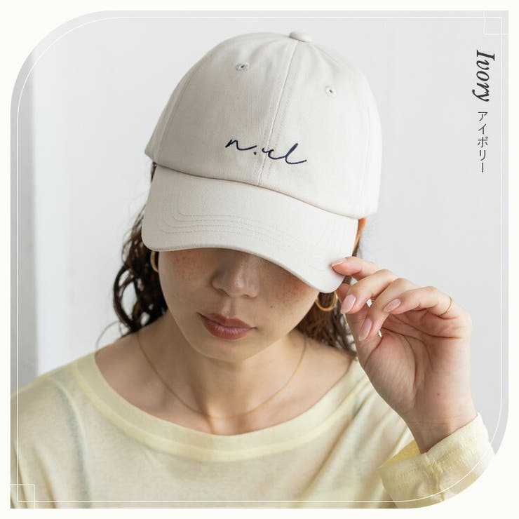 アイボリー | コットンツイルロゴキャップ（深め） | Vita Felice