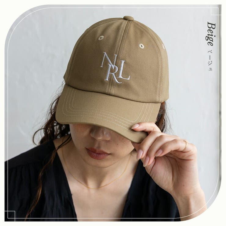ベージュ | コットンツイルロゴキャップ（深め） | Vita Felice