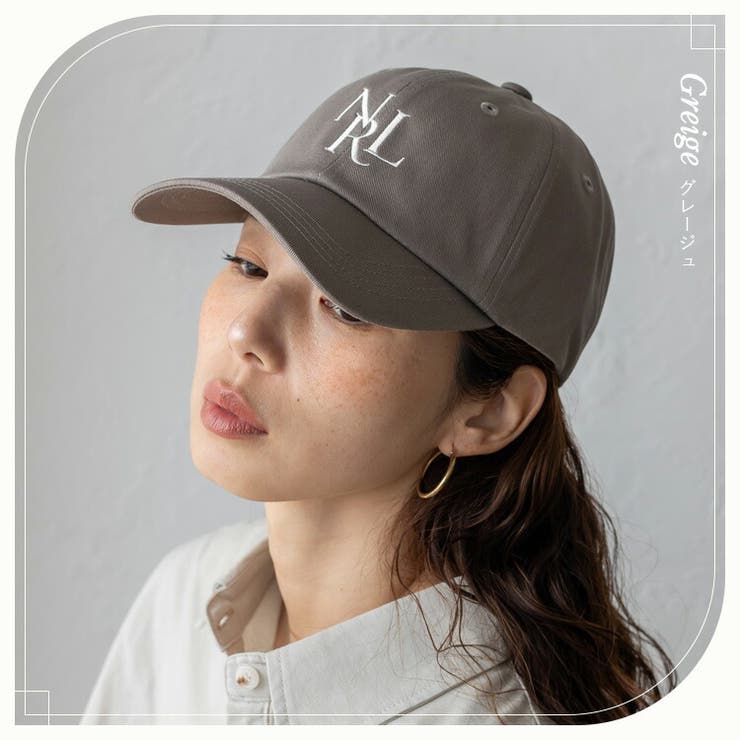 グレージュ | コットンツイルロゴキャップ（深め） | Vita Felice