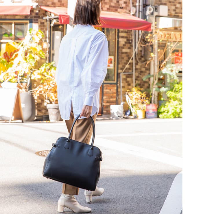 ダブルジップロングハンドルボストントート[品番：VI000000547]｜Vita