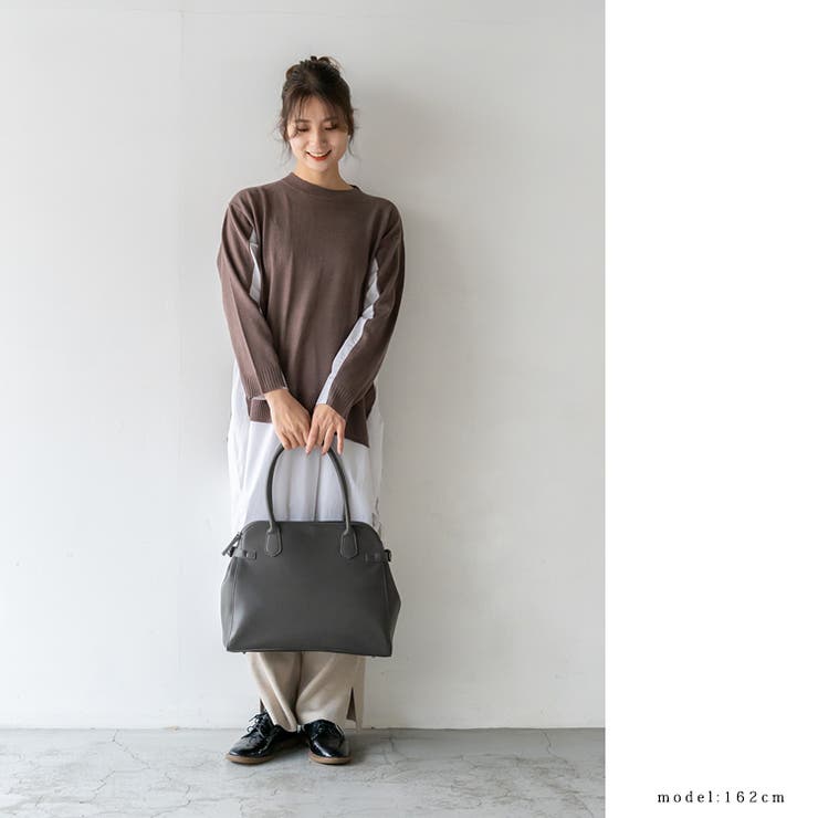 ダブルジップロングハンドルボストントート | Vita Felice | 詳細画像10 