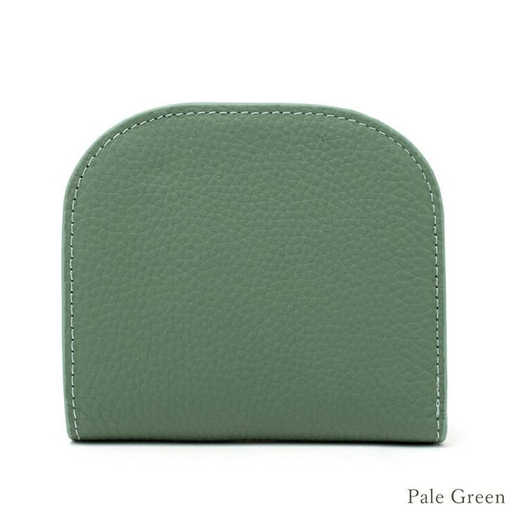ペールグリーン | 本革ラウンドスリムミニウォレット | Vita Felice