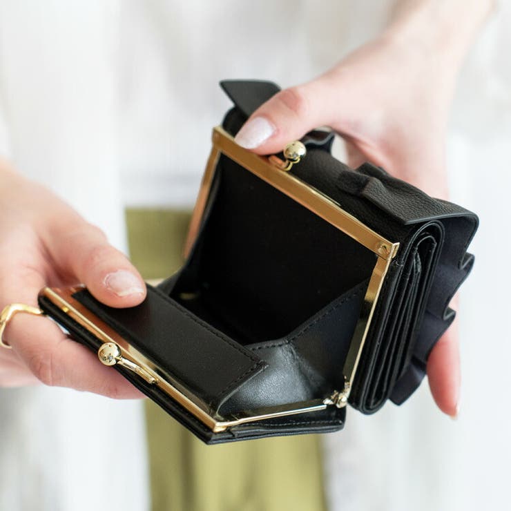 ✨新品未使用✨プレリーギンザ 3つ折り財布 プレッソ エレファント ブラック チッサ