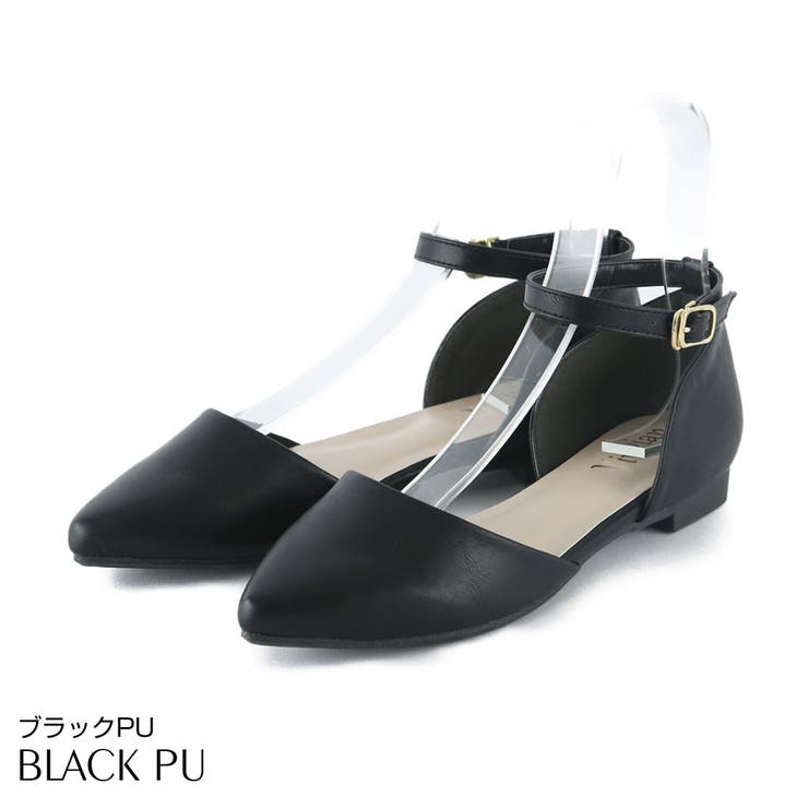 ブラックPU | Vivian ポインテッドトゥ セパレート | VIVIAN COLLECTION