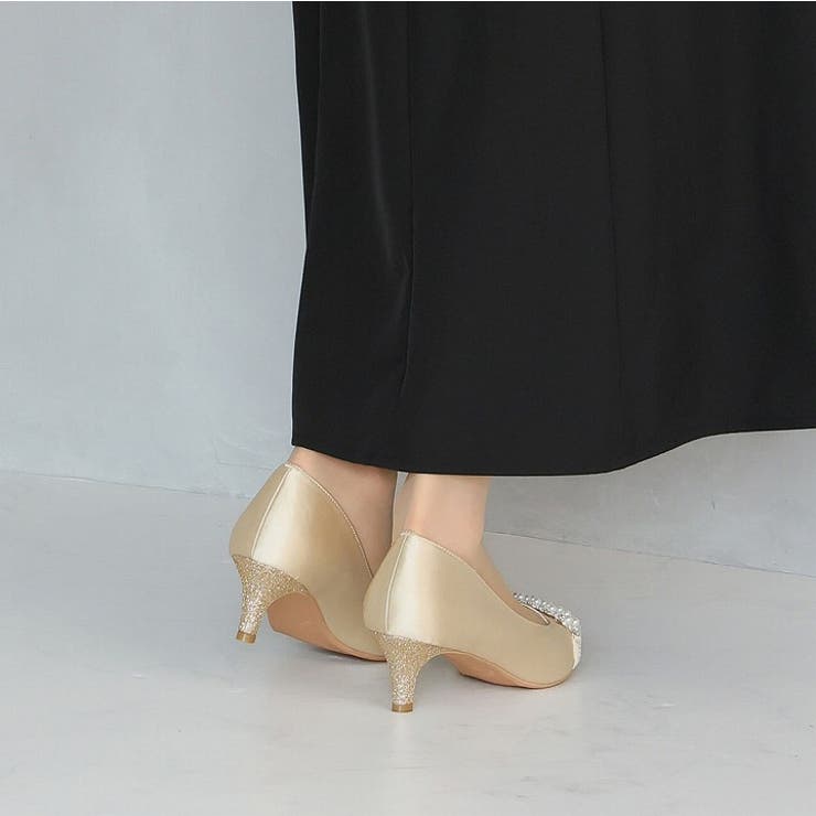 ビジューパール飾りグリッターレースパンプス | VIVIAN COLLECTION | 詳細画像19 