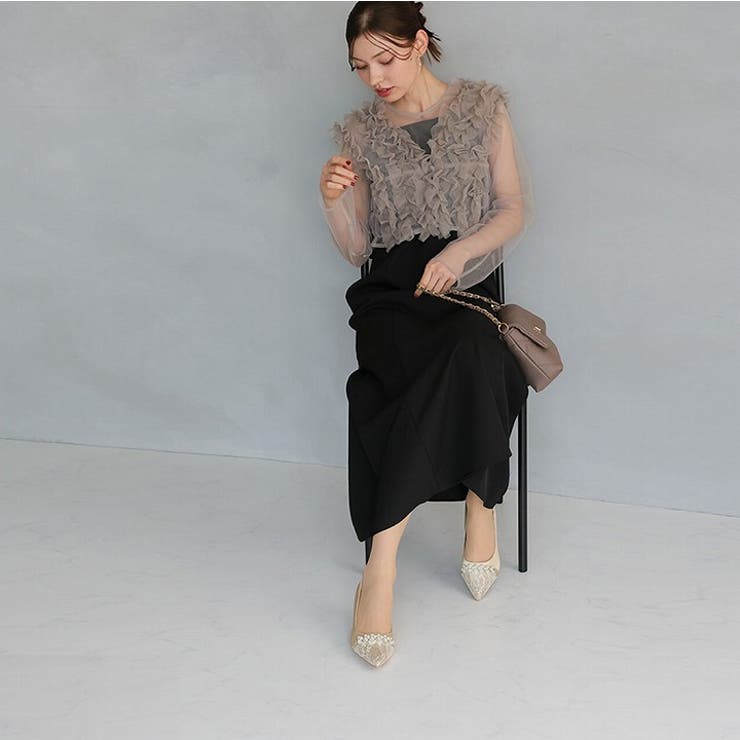 ビジューパール飾りグリッターレースパンプス | VIVIAN COLLECTION | 詳細画像20 