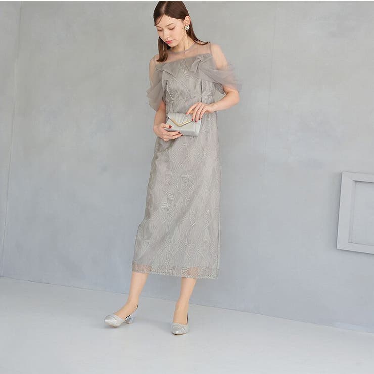 グリッタートゥ切り替えデザインサテンレースパンプス | VIVIAN COLLECTION | 詳細画像18 