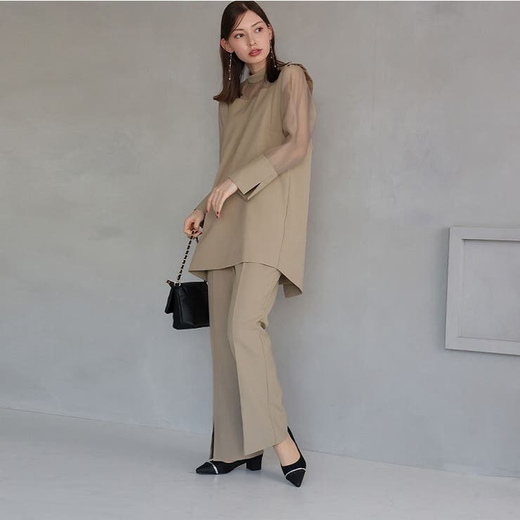 グリッタートゥ切り替えデザインサテンレースパンプス | VIVIAN COLLECTION | 詳細画像8 