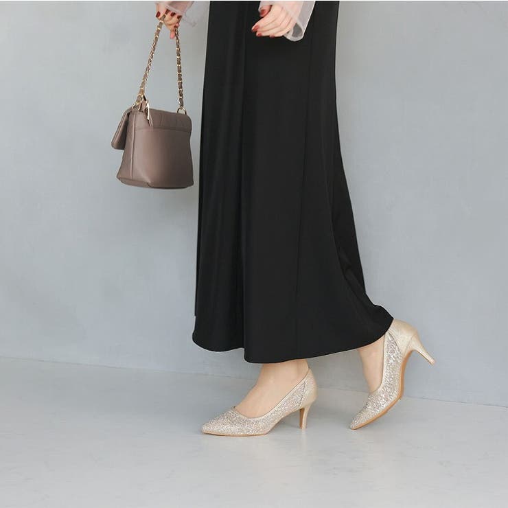 キラキラグリッターチュールパンプス | VIVIAN COLLECTION | 詳細画像13 