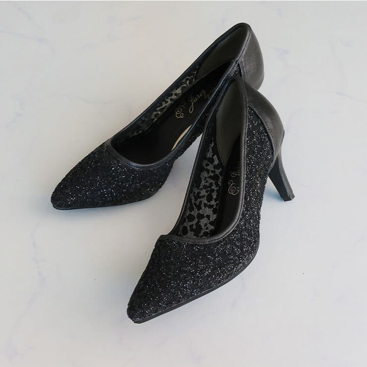 キラキラグリッターチュールパンプス | VIVIAN COLLECTION | 詳細画像5 