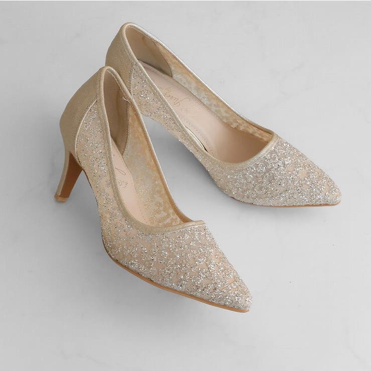 キラキラグリッターチュールパンプス | VIVIAN COLLECTION | 詳細画像6 