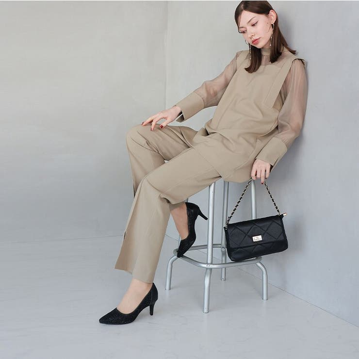 キラキラグリッターチュールパンプス | VIVIAN COLLECTION | 詳細画像10 