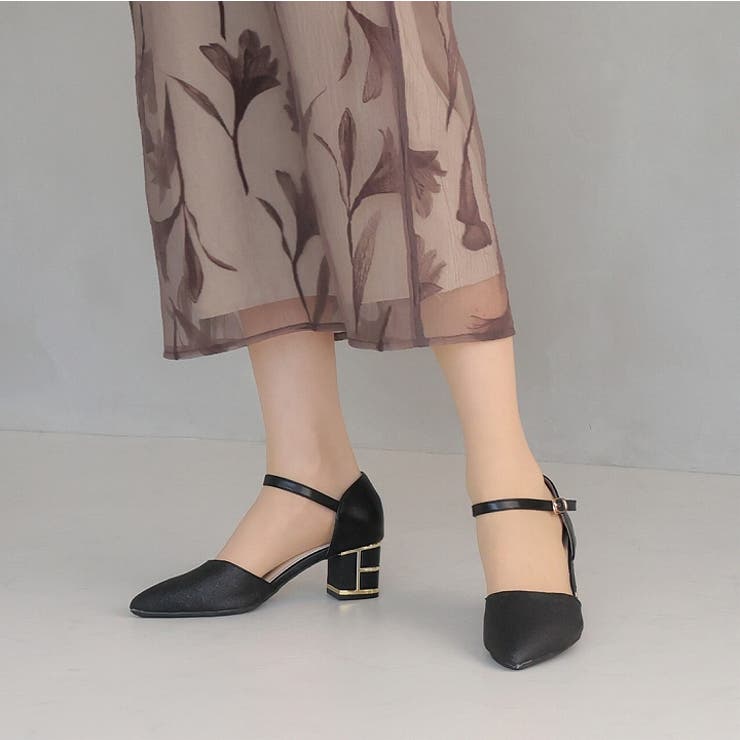 キラキラグリッターチャンキーヒールセパレートパンプス | VIVIAN COLLECTION | 詳細画像11 