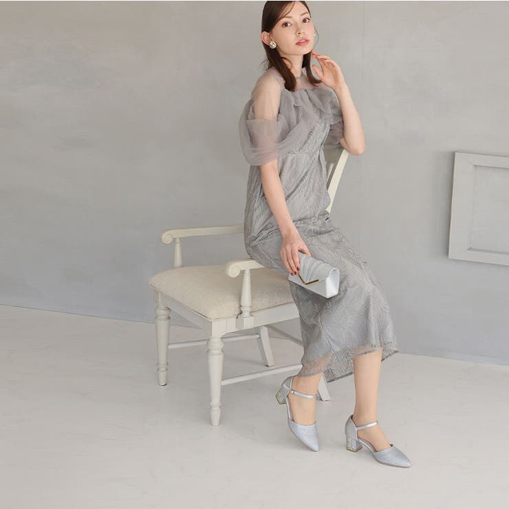 キラキラグリッターチャンキーヒールセパレートパンプス | VIVIAN COLLECTION | 詳細画像16 