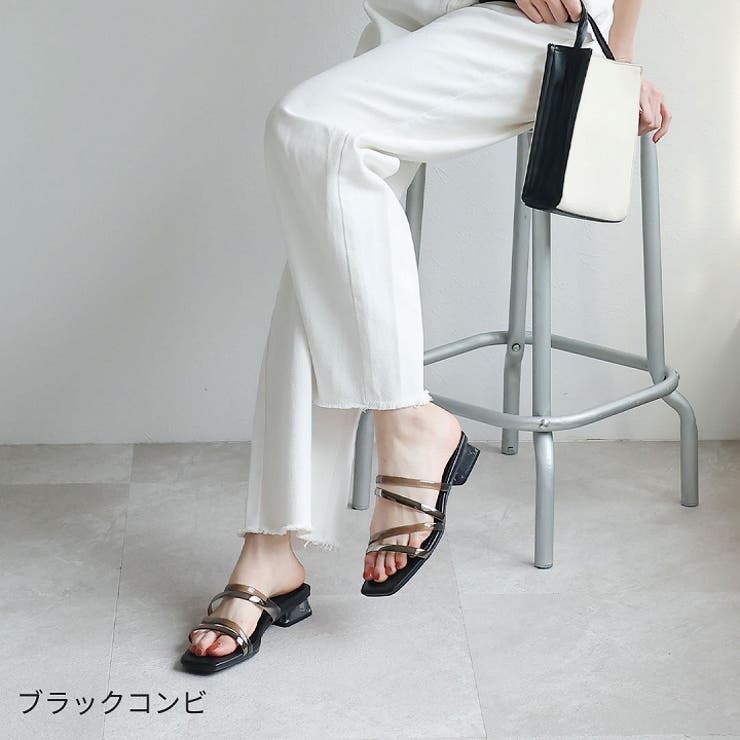 バックストラップクリアヒールサンダル 通販【ニッセン】