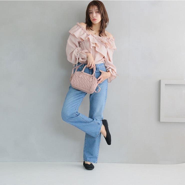 スクエアトゥ切り替えデザインバブーシュ | VIVIAN COLLECTION | 詳細画像12 