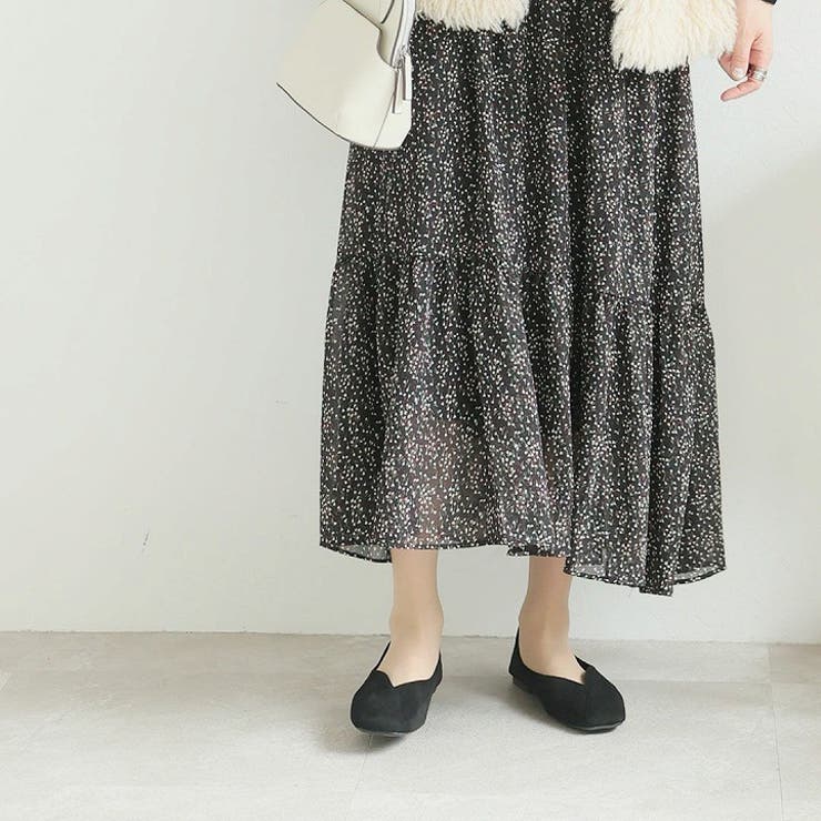 スクエアトゥ切り替えデザインバブーシュ | VIVIAN COLLECTION | 詳細画像18 