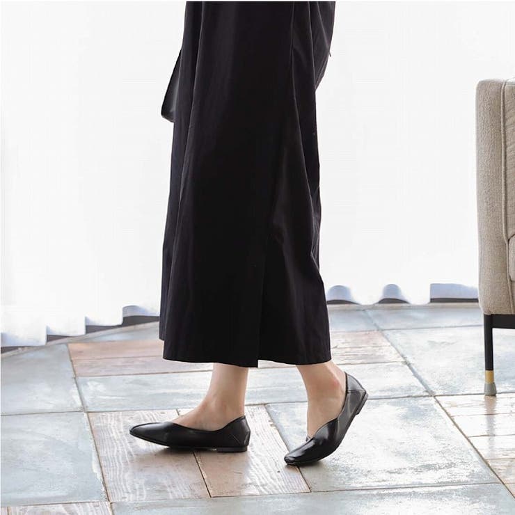 スクエアトゥ切り替えデザインバブーシュ | VIVIAN COLLECTION | 詳細画像20 