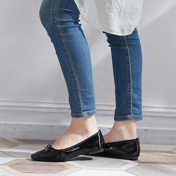 スクエアトゥソフトタッチフラットバレエシューズ | VIVIAN COLLECTION | 詳細画像10 