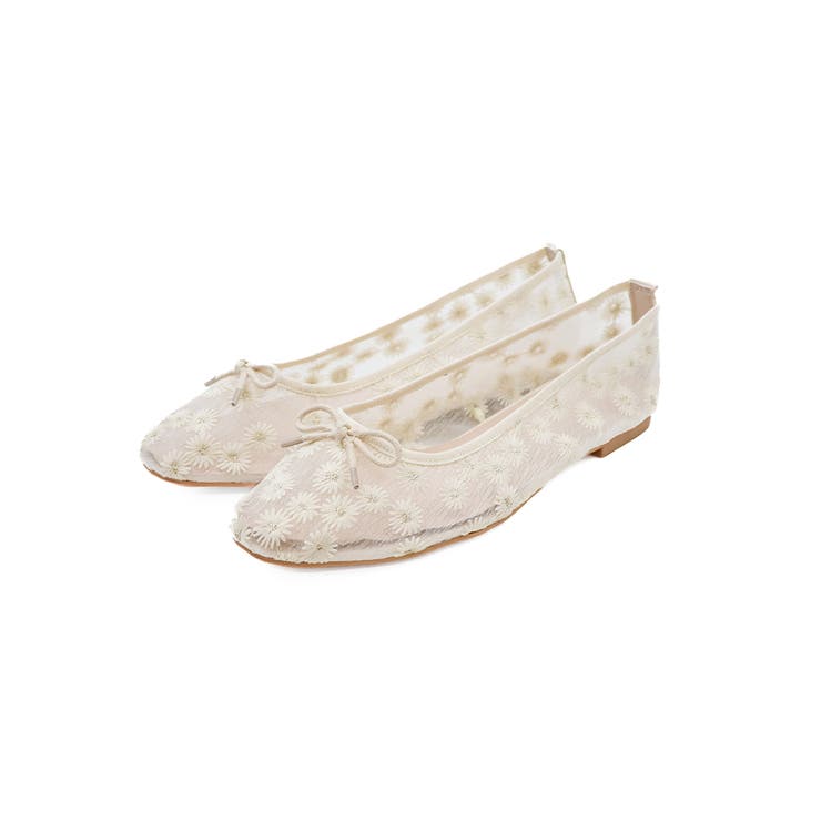 スクエアトゥソフトタッチフラットバレエシューズ[品番：VIVS0000889