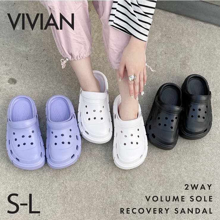 2WAY厚底リカバリークロッグサンダル | VIVIAN COLLECTION | 詳細画像1 