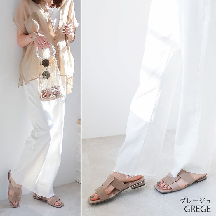 ゴールドパーツヒールクロスミュールサンダル | VIVIAN COLLECTION | 詳細画像12 