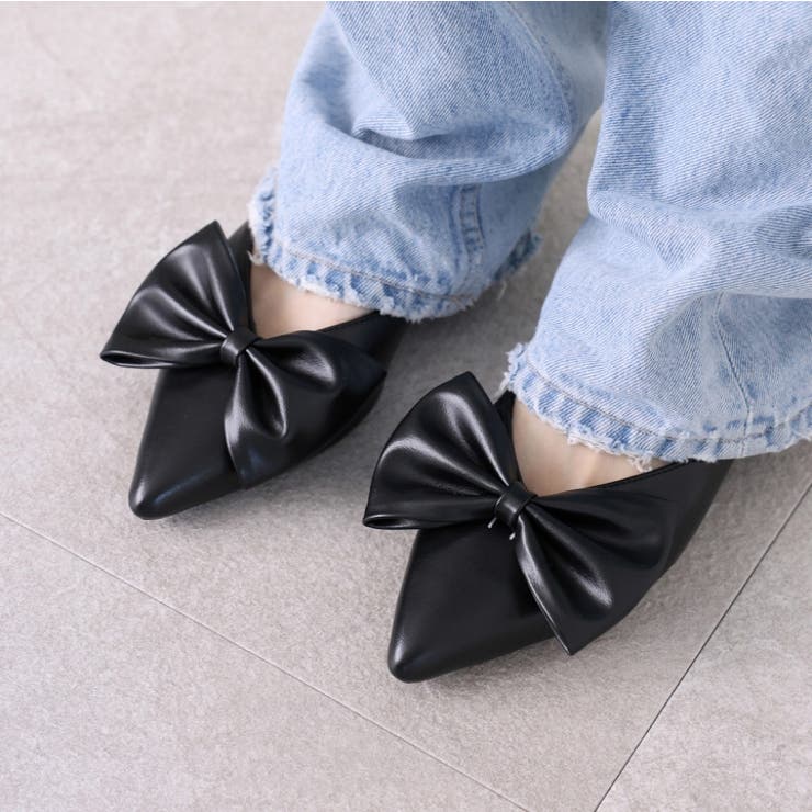 2wayポインテッドトゥリボンストラップミュールパンプス | VIVIAN COLLECTION | 詳細画像13 