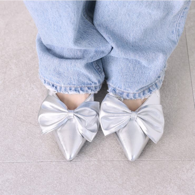 2wayポインテッドトゥリボンストラップミュールパンプス | VIVIAN COLLECTION | 詳細画像7 