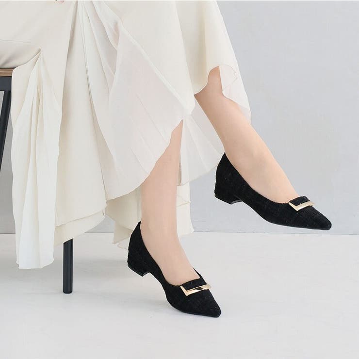 ポインテッドトゥゴールドバックルモチーフパンプス | VIVIAN COLLECTION | 詳細画像14 