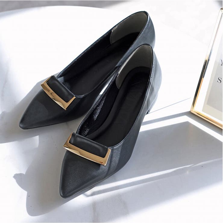 ポインテッドトゥゴールドバックルモチーフパンプス | VIVIAN COLLECTION | 詳細画像6 