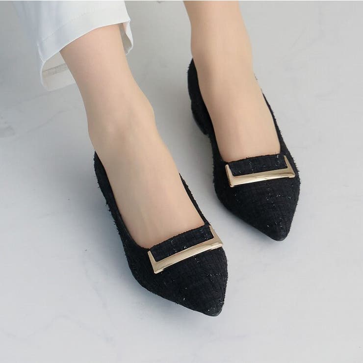 ポインテッドトゥゴールドバックルモチーフパンプス | VIVIAN COLLECTION | 詳細画像11 