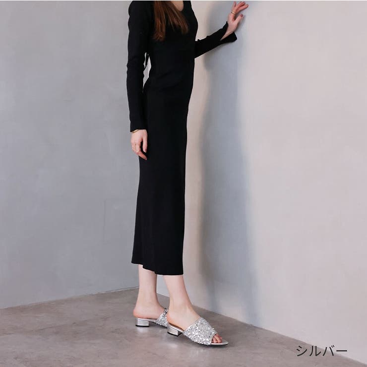 ポインテッドトゥスパンコールミュールサンダル | VIVIAN COLLECTION | 詳細画像20 