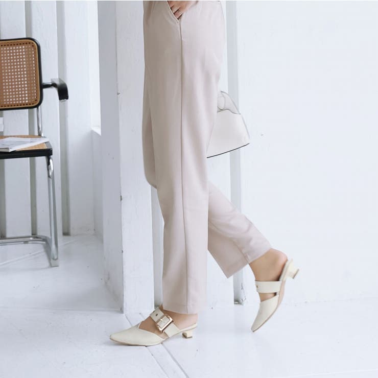 ポインテッドトゥVカットバックルベルトミュールパンプス | VIVIAN COLLECTION | 詳細画像15 