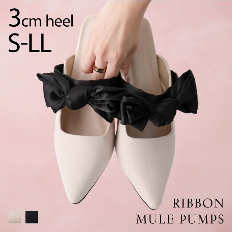 リボンミュールパンプス | VIVIAN COLLECTION | 詳細画像1 