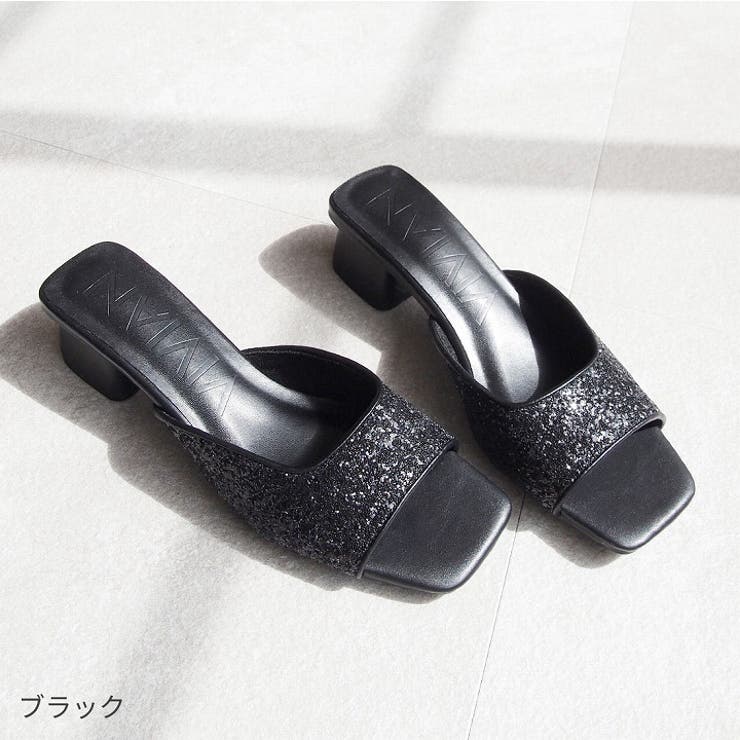 赤と黒のスクエアトゥミュール 楽天市場】日本製 本革 ミュール 太めヒール 6.5cm 幅広 3E