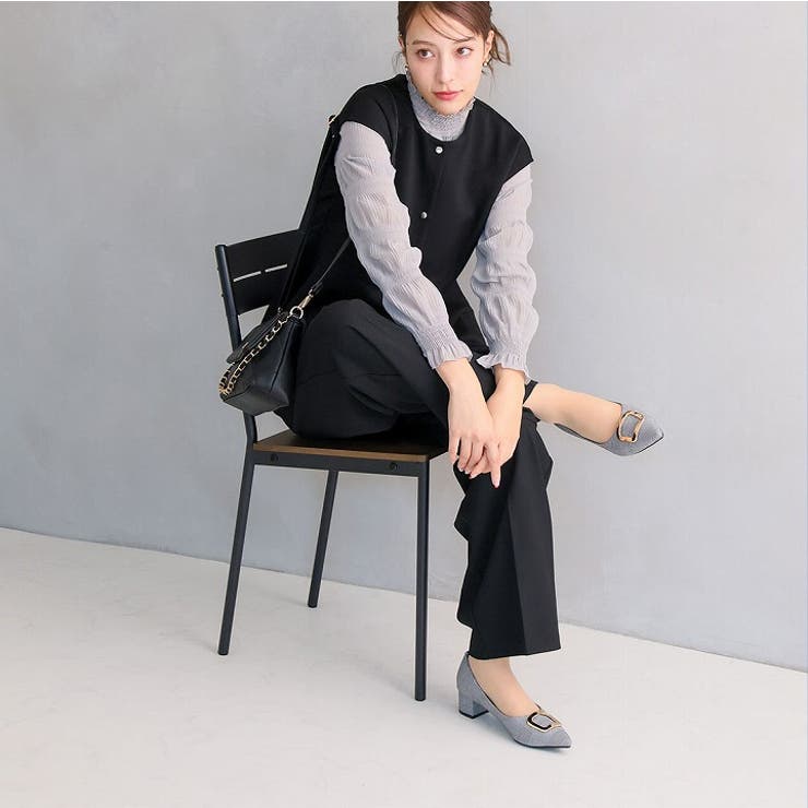 ポインテッドトゥゴールドモチーフパンプス | VIVIAN COLLECTION | 詳細画像17 