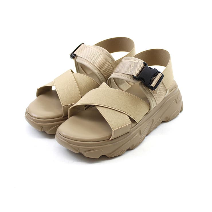 厚底クロスバンドダッドスポーツサンダル[品番：VIVS0009898]｜VIVIAN